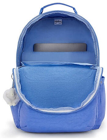 Mochila kipling seoul cocktail blue 44 cm - compartimento para portátil