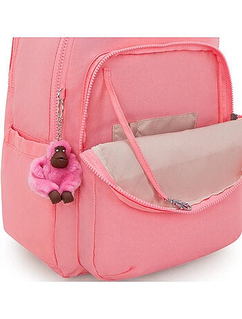 Mochila kipling seoul college extra coral 44 cm - bolsillo para ordenador