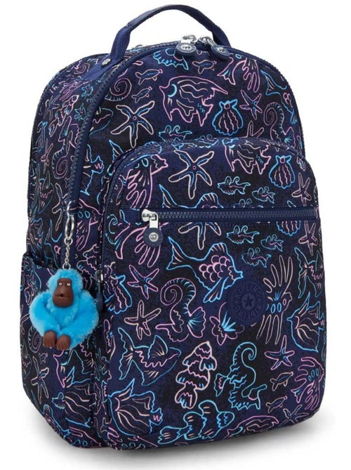 Mochila kipling seoul college extra disco fish 44 cm - bolsillo para ordenador - Kiabi