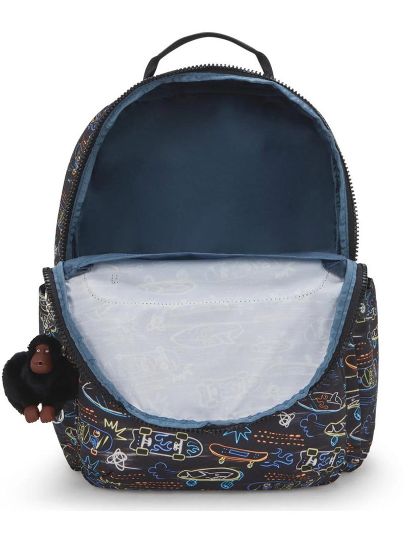 Mochila kipling seoul college extra skate 44 cm - bolsillo para ordenador Negro Multicolor - Kiabi