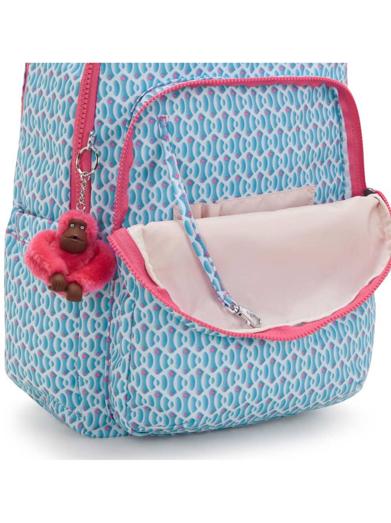 Mochila kipling seoul lap 44 cm con bolsillo para ordenador - color dreamy geo combo Azul Rosa - Kiabi