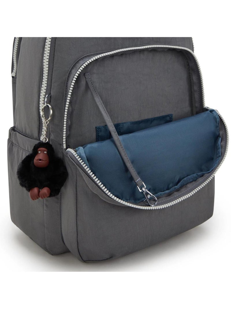 Mochila kipling seoul lap back to grey 44 cm - bolsillo para ordenador Gris - Kiabi