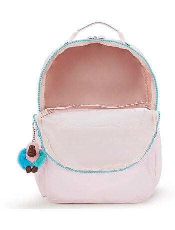 Mochila kipling seoul lap sea pink 44 cm - compartimento para ordenador