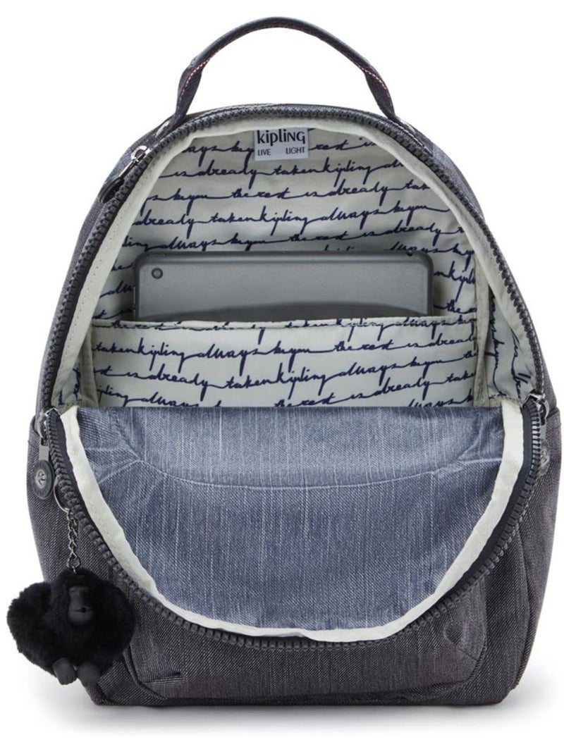 Mochila kipling seoul s active denim 35 cm - con bolsillo protector para tableta Negro Gris - Kiabi