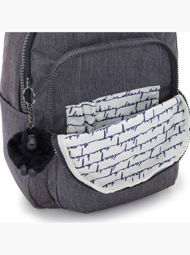 Mochila kipling seoul s active denim 35 cm - con bolsillo protector para tableta Negro Gris - Kiabi