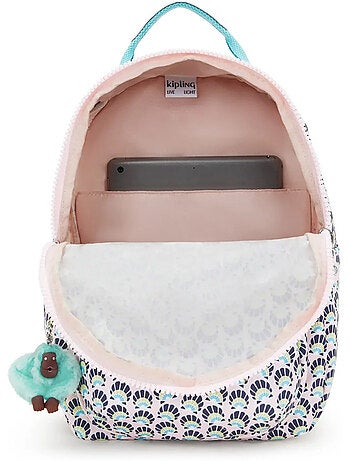 Mochila kipling seoul s coquillages 35 cm - con bolsillo para tableta