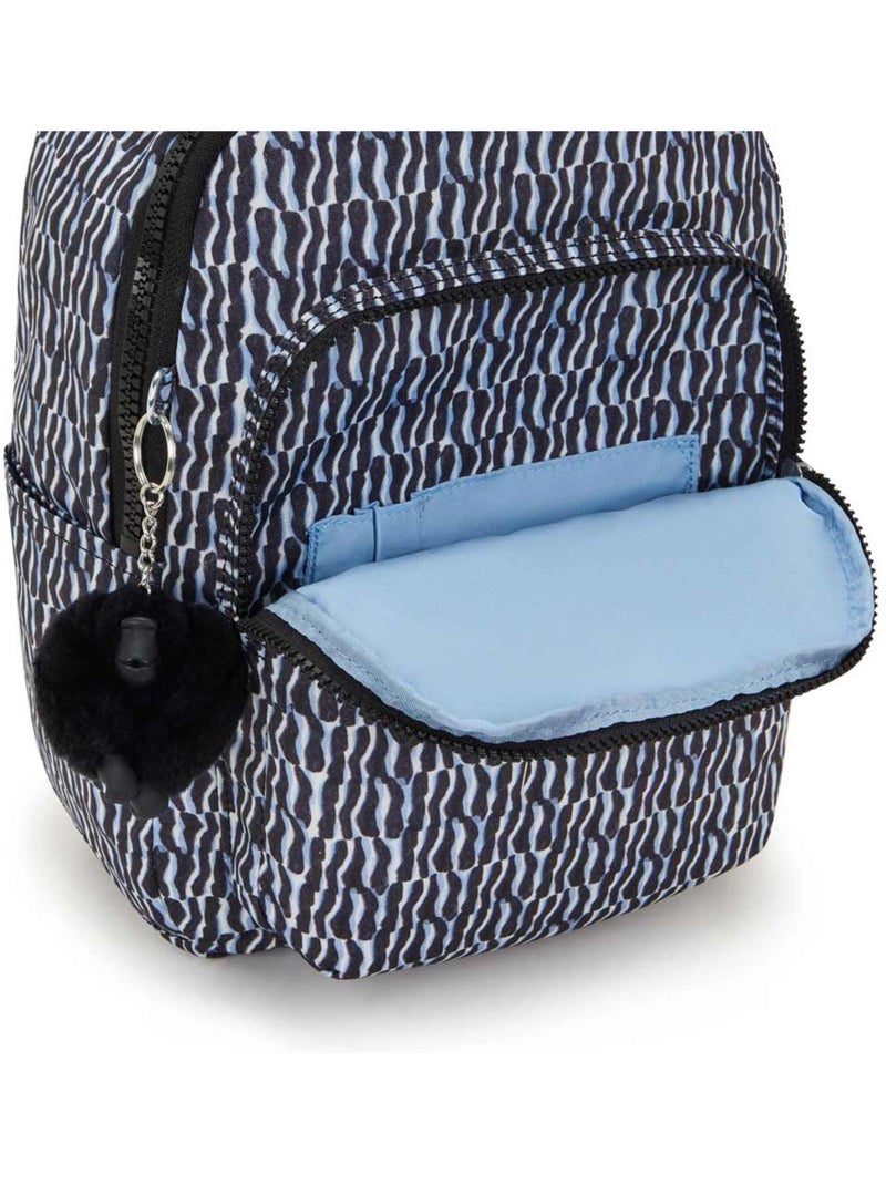 Mochila kipling seoul s holiday waves 35 cm - con bolsillo protector para tableta Negro Blanco Azul - Kiabi
