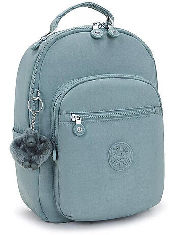 Mochila kipling seoul s relaxed grey 35 cm - con bolsillo protector para tableta