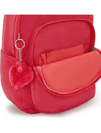 Mochila kipling seoul s resort pink 35 cm - con bolsillo protector para tableta