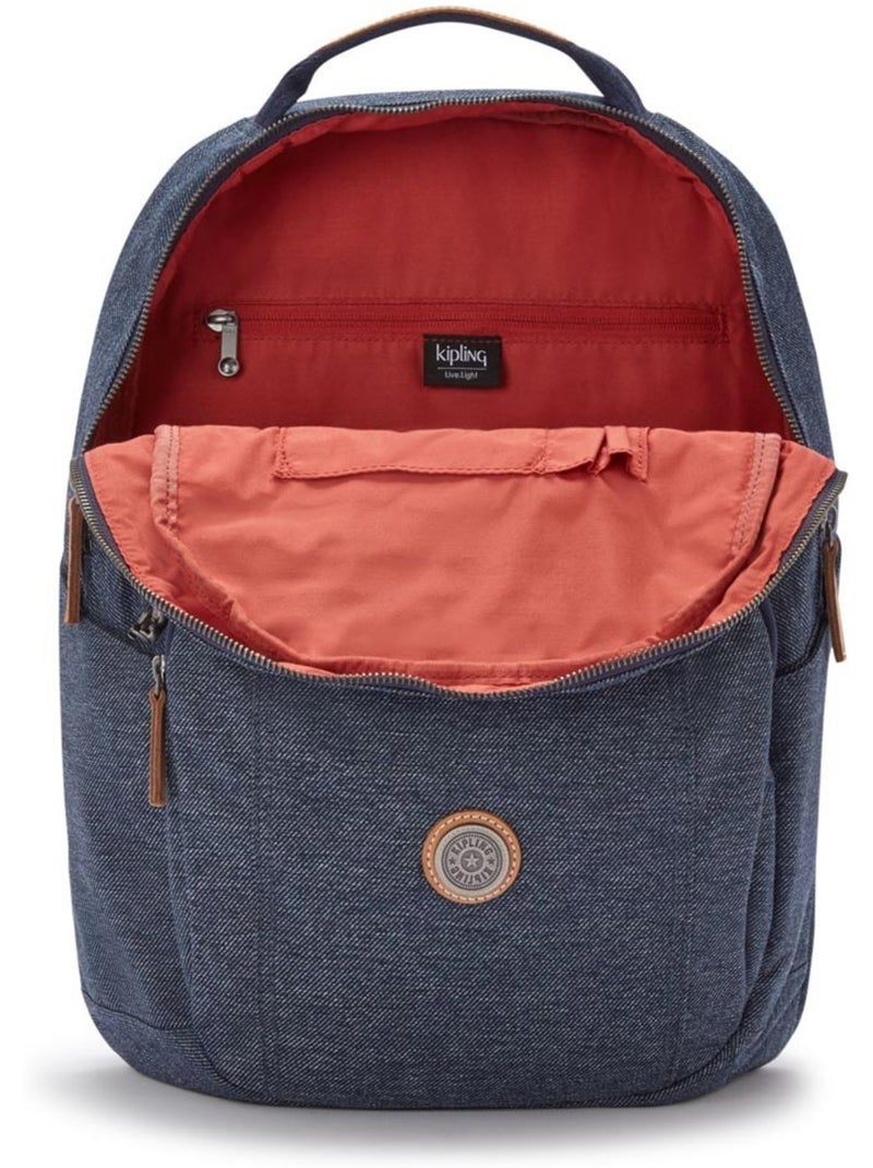 Mochila kipling troy 23 l con compartimento para portátil de 15 pulgadas Azul - Kiabi