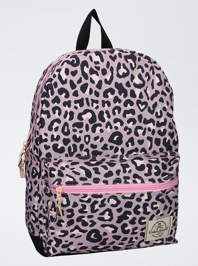 Mochila leopardo Rosa - Kiabi