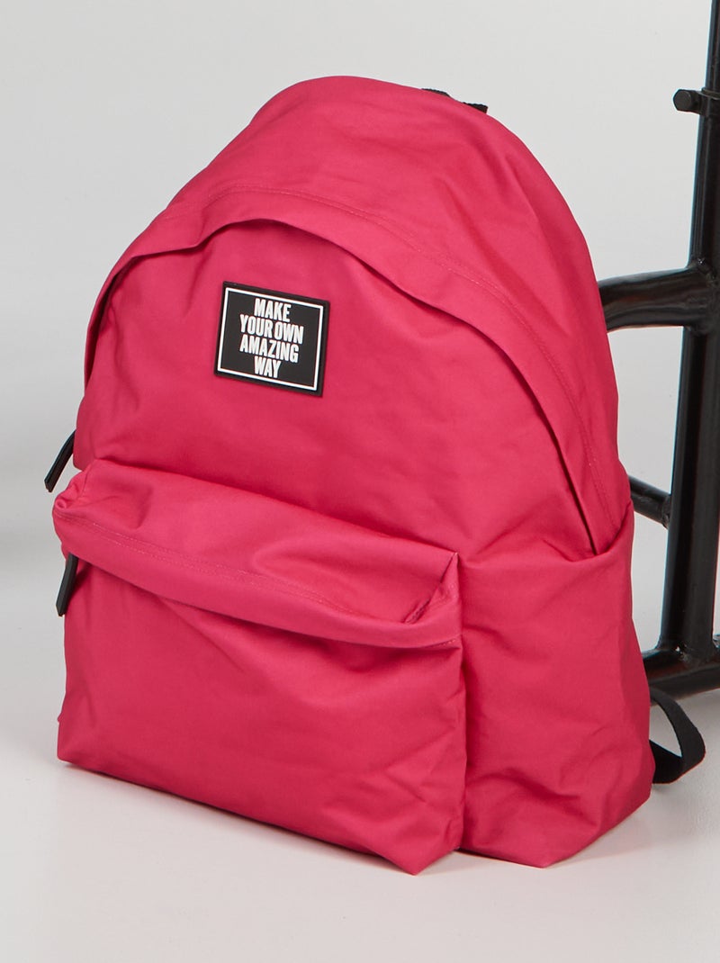 Mochila lisa ROSA - Kiabi