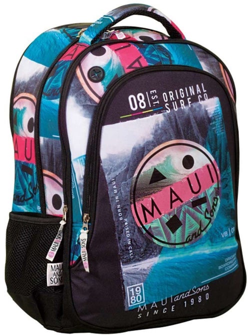 Mochila maui & sons tropical 48 cm – 2 compartimentos con cremallera maui & sons - Kiabi Mochila maui & sons tropical 48 cm – 2 compartimentos con cremallera maui & sons - Kiabi