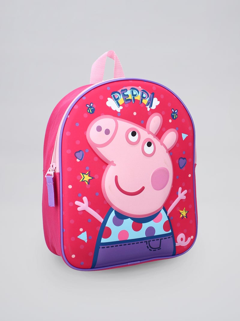 Mochila mediana 'Peppa Pig' fucsia - Kiabi
