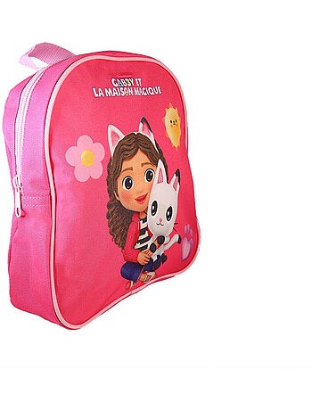Mochila merienda infantil niña Gabby y la Casa de Muñecas 24 cm rosa 1 compartimento