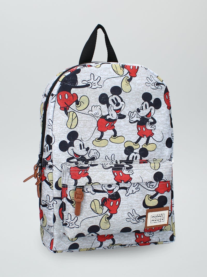 Mochila 'Mickey' de tela gris - Kiabi
