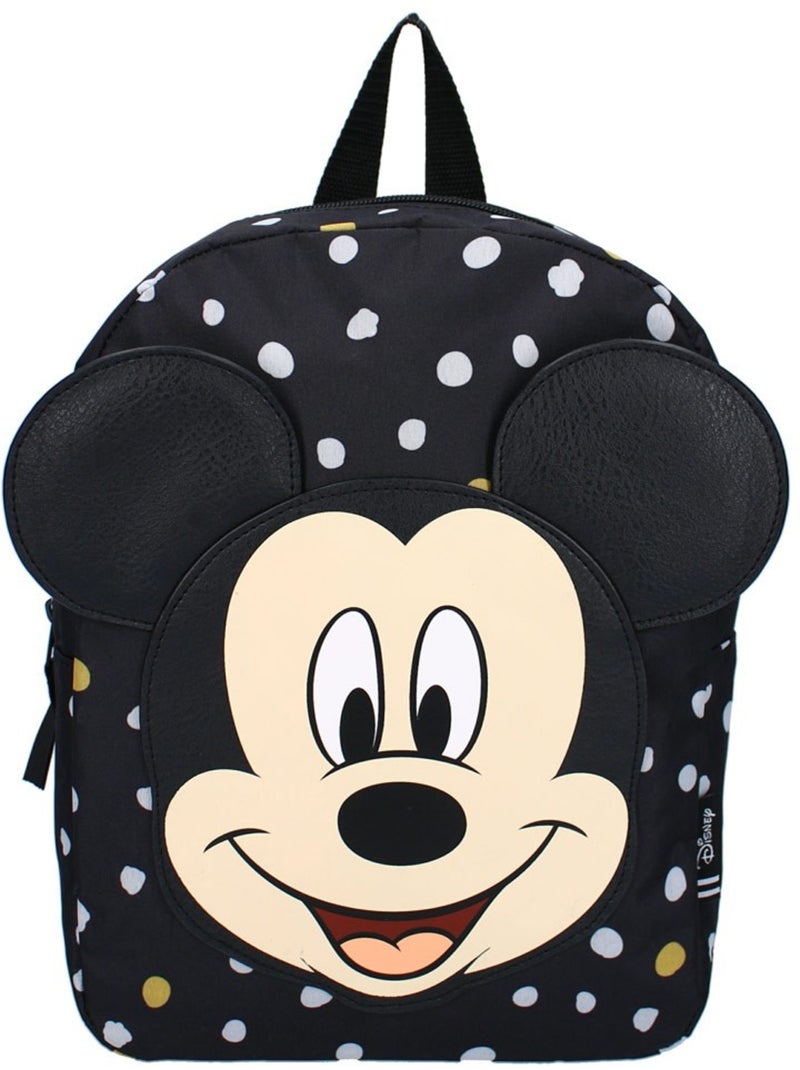 Mochila mickey mouse con appliqué pu y motivo pois Negro Blanco Gris - Kiabi