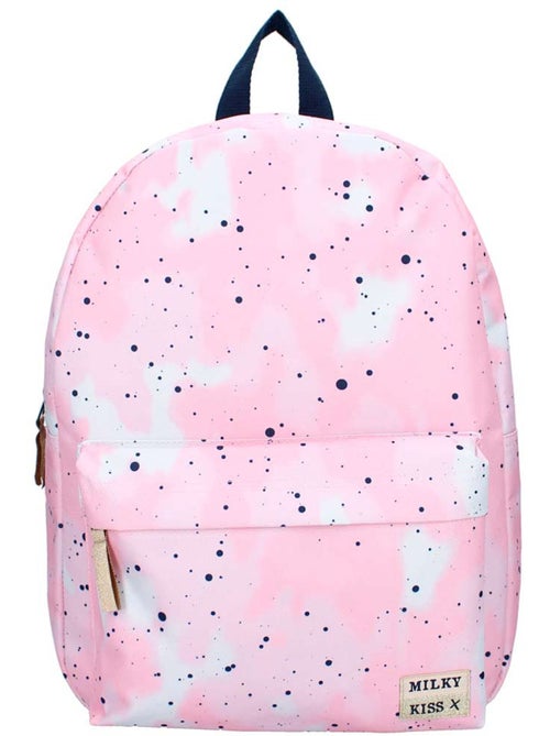Mochila milky kiss de lona con estampado acuarela - Kiabi Mochila milky kiss de lona con estampado acuarela - Kiabi