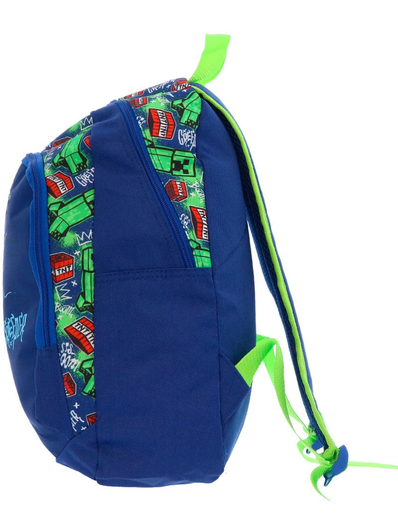 Mochila minecraft creeper 38 cm con asas verde neón Verde - Kiabi