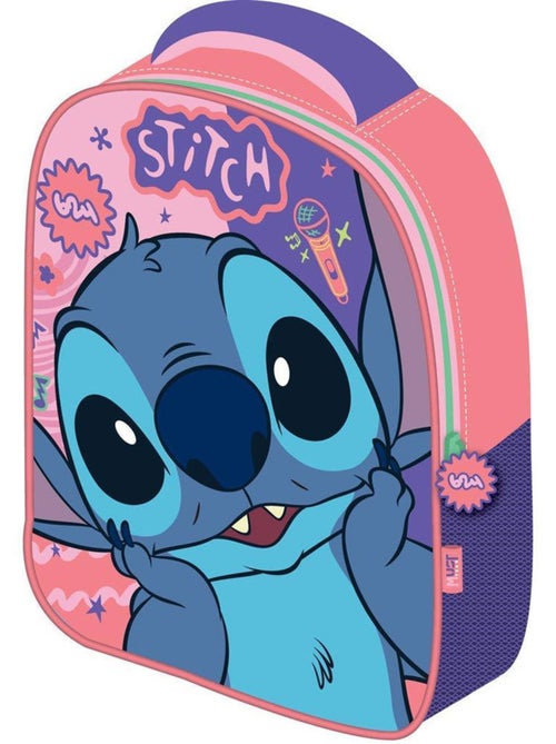 Mochila mini infantil stitch 31 cm con cremallera - Kiabi Mochila mini infantil stitch 31 cm con cremallera - Kiabi