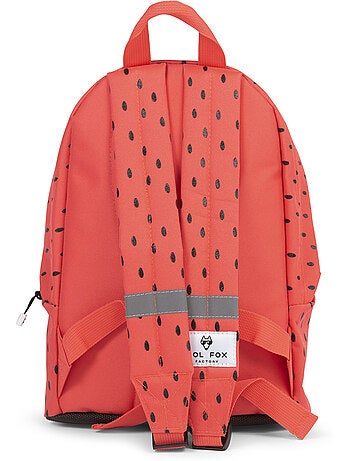 Mochila mini niña POL FOX TUTTI FRUTTI roja y naranja motivo fruta infantil