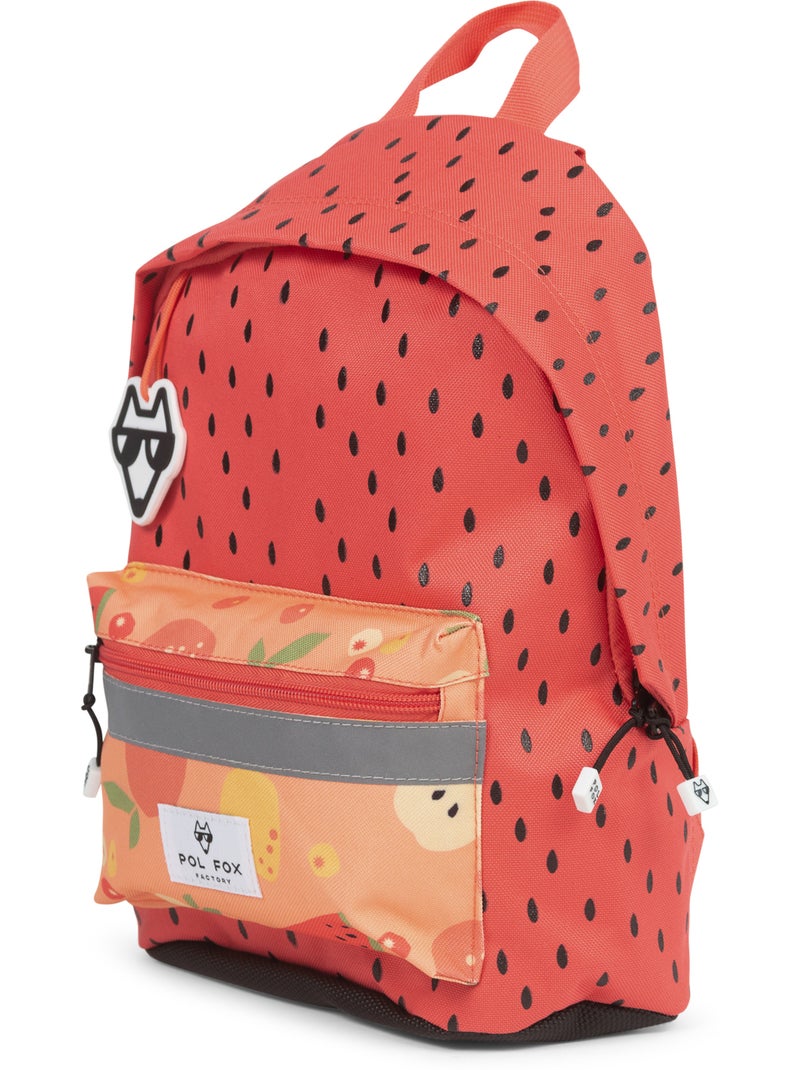 Mochila mini niña POL FOX TUTTI FRUTTI roja y naranja motivo fruta infantil Multicolor - Kiabi