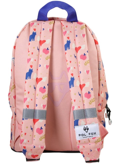 Mochila mini niña preescolar POL FOX Dream rosa motivo gato y corazón - Kiabi Mochila mini niña preescolar POL FOX Dream rosa motivo gato y corazón - Kiabi
