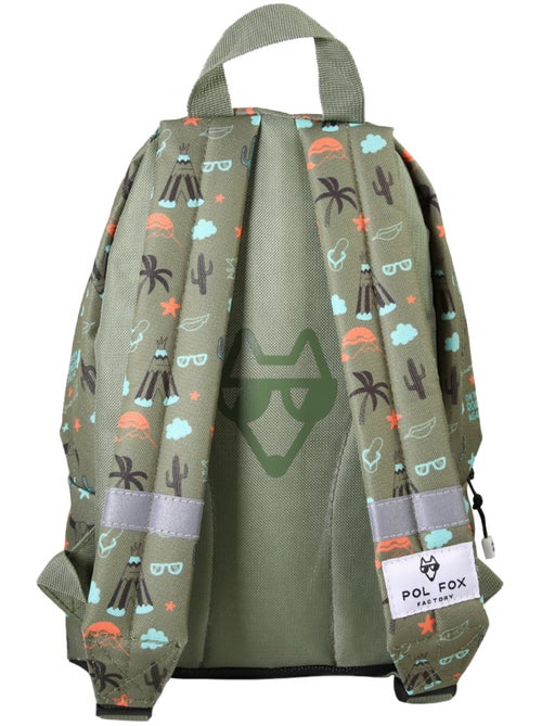 Mochila mini niño preescolar POL FOX Road Trip verde motivo furgoneta y aventura - Kiabi Mochila mini niño preescolar POL FOX Road Trip verde motivo furgoneta y aventura - Kiabi