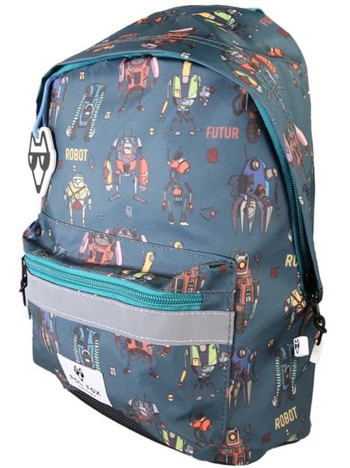Mochila mini niño preescolar POL FOX Robot azul motivo robot - Kiabi