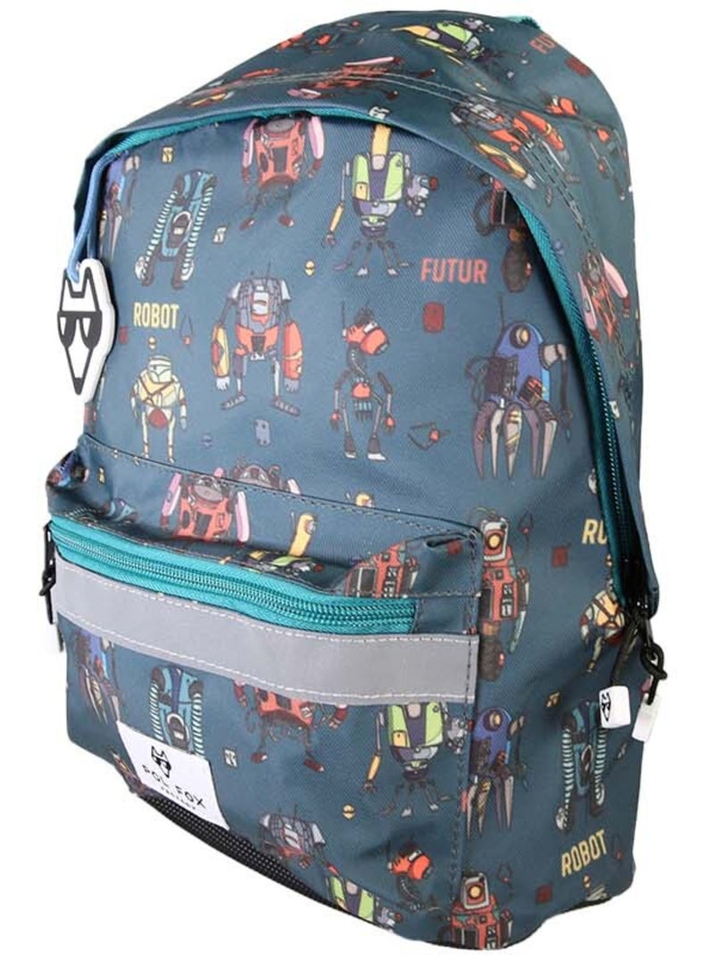 Mochila mini niño preescolar POL FOX Robot azul motivo robot Azul - Kiabi