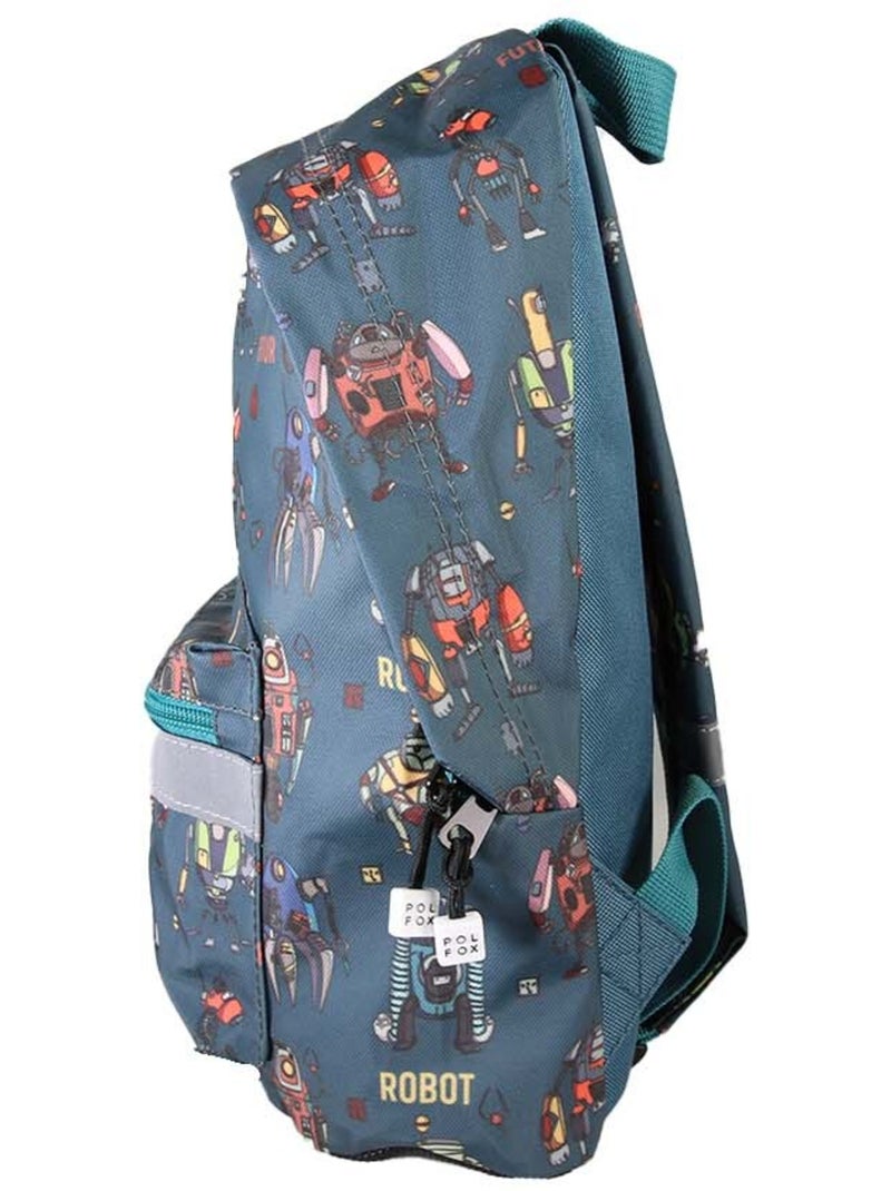 Mochila mini niño preescolar POL FOX Robot azul motivo robot Azul - Kiabi
