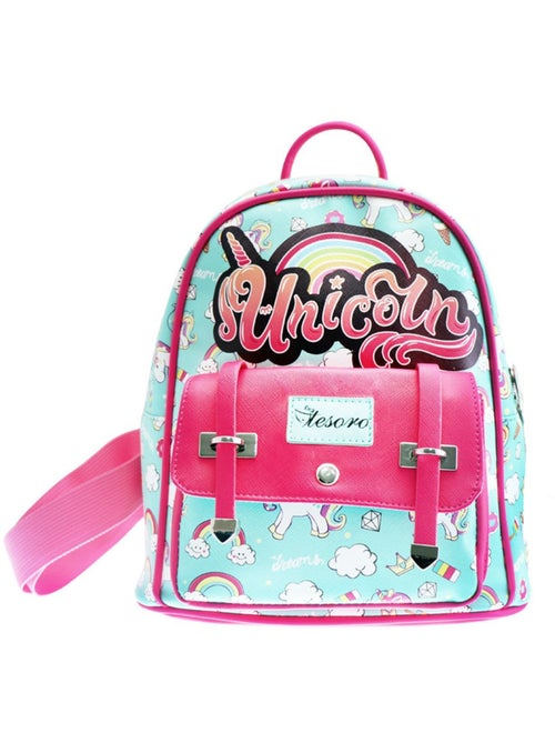 Mochila mini unicornio 25 cm con detalles rosa fucsia cmp - Kiabi Mochila mini unicornio 25 cm con detalles rosa fucsia cmp - Kiabi