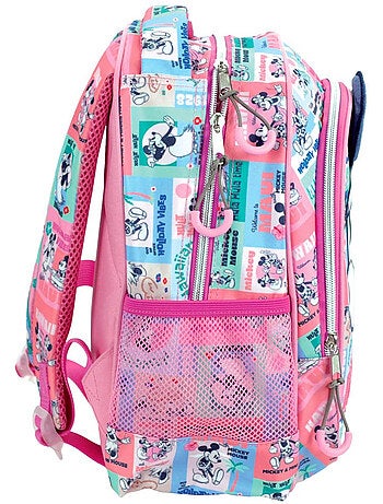 Mochila minnie estilo vintage 30 cm con bolsillos con cremallera