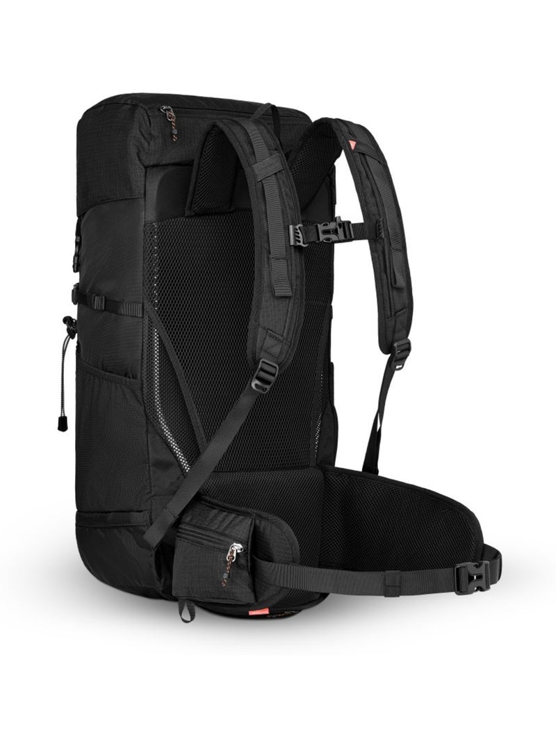 Mochila montaña 35l funda impermeable senderismo hombre y mujer weddell 35 blac Negro - Kiabi
