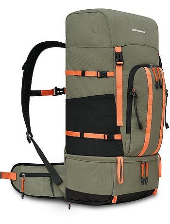 Mochila montaña 50l funda impermeable senderismo hombre y mujer venture 50 gree