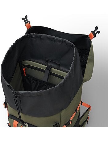 Mochila montaña 50l funda impermeable senderismo hombre y mujer venture 50 gree