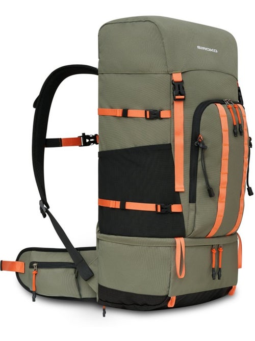 Mochila montaña 50l funda impermeable senderismo hombre y mujer venture 50 gree - Kiabi Mochila montaña 50l funda impermeable senderismo hombre y mujer venture 50 gree - Kiabi