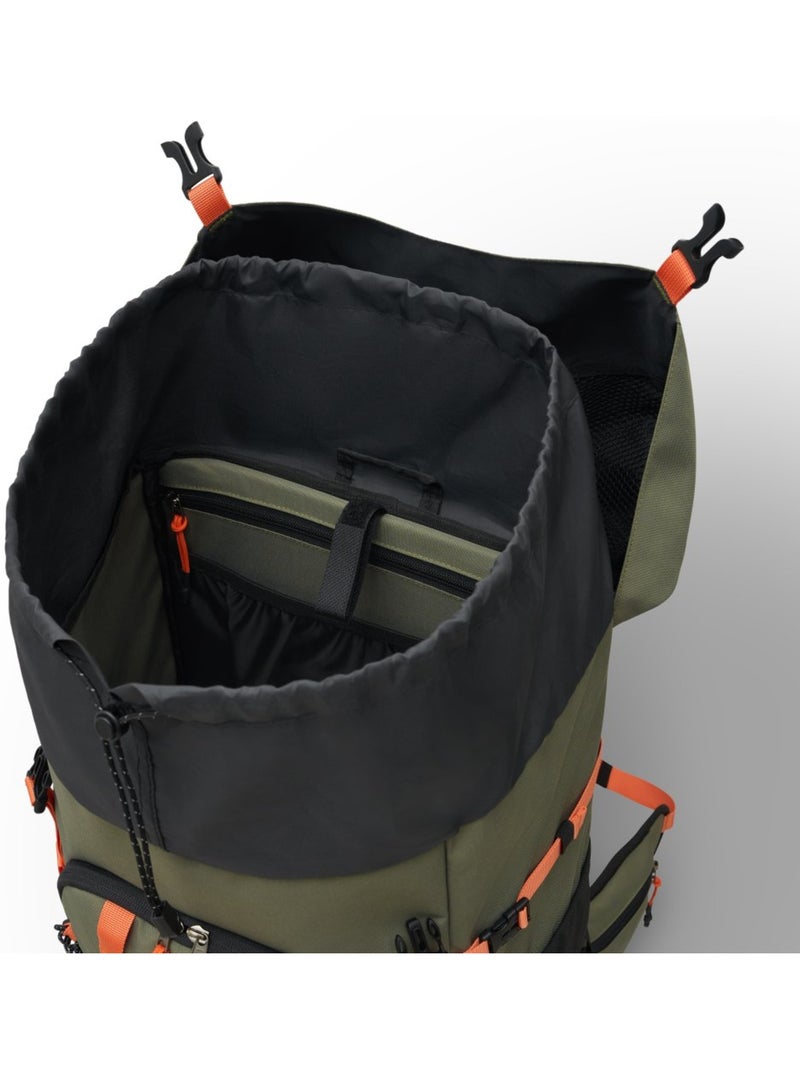 Mochila montaña 50l funda impermeable senderismo hombre y mujer venture 50 gree Verde - Kiabi