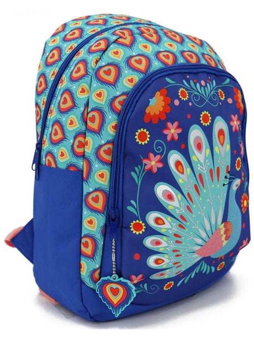 Mochila motivo pavo real cmp en tejido sintético - Kiabi Mochila motivo pavo real cmp en tejido sintético - Kiabi