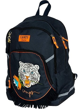 Mochila motivo tigre camps azul marino 42 cm con bolsillos con cremallera