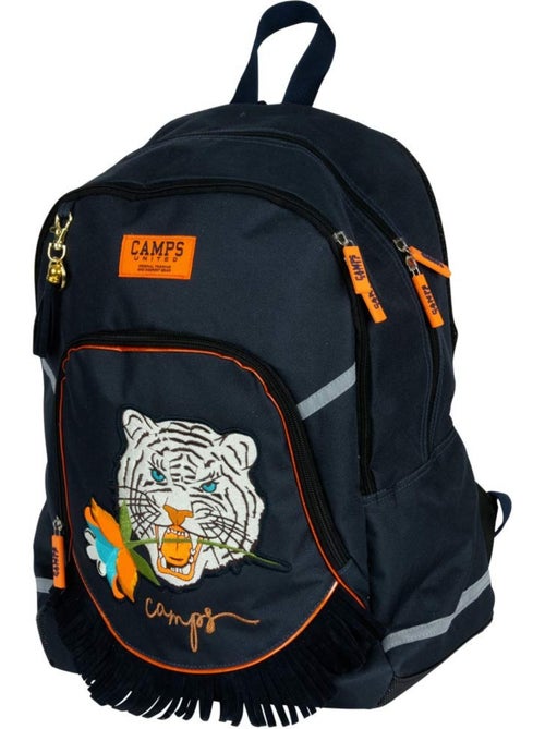 Mochila motivo tigre camps azul marino 42 cm con bolsillos con cremallera - Kiabi Mochila motivo tigre camps azul marino 42 cm con bolsillos con cremallera - Kiabi