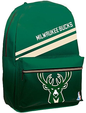 Mochila nba milwaukee bucks 46 cm con cierre de cremallera - nba