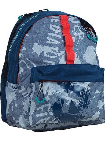 Mochila nerf en textil estampado camouflage 2 compartimentos