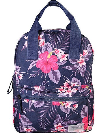 Mochila niña Offshore violeta floral 1 compartimento