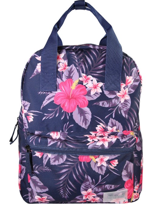 Mochila niña Offshore violeta floral 1 compartimento - Kiabi Mochila niña Offshore violeta floral 1 compartimento - Kiabi