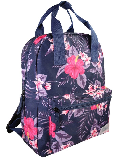 Mochila niña Offshore violeta floral 1 compartimento - Kiabi Mochila niña Offshore violeta floral 1 compartimento - Kiabi