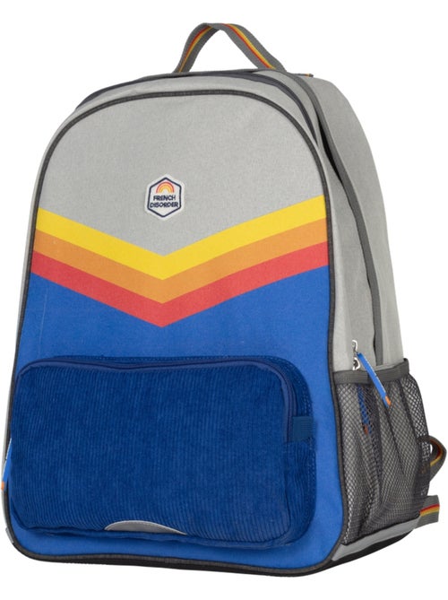 Mochila niño 2 compartimentos FRENCH DISORDER estilo color block retro - Kiabi Mochila niño 2 compartimentos FRENCH DISORDER estilo color block retro - Kiabi