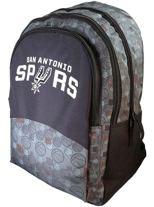 Mochila niño NBA San Antonio Spurs gris y negra 2 compartimentos - Kiabi Mochila niño NBA San Antonio Spurs gris y negra 2 compartimentos - Kiabi