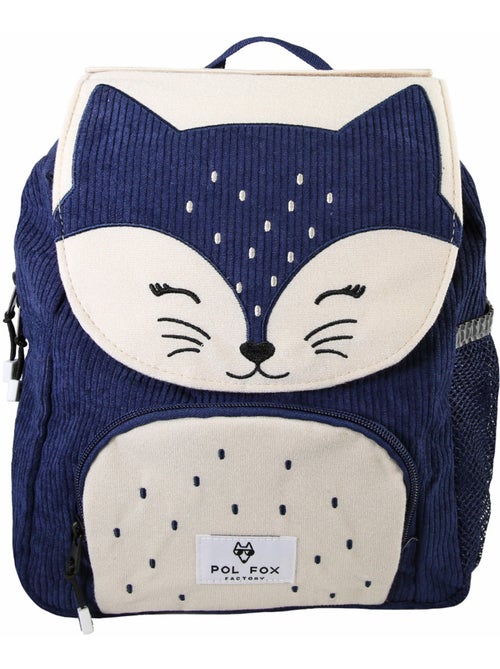 Mochila niño POL FOX FOXY reversible 1 compartimento azul infantil - Kiabi Mochila niño POL FOX FOXY reversible 1 compartimento azul infantil - Kiabi