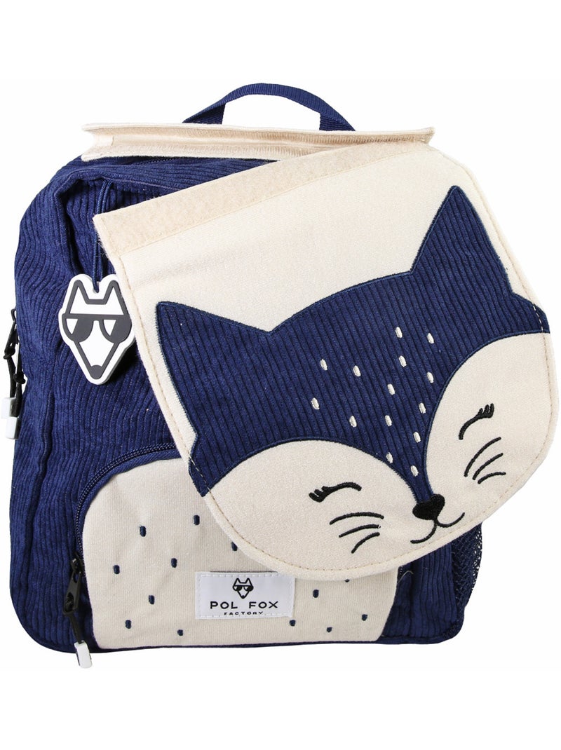 Mochila niño POL FOX FOXY reversible 1 compartimento azul infantil Azul marino - Kiabi